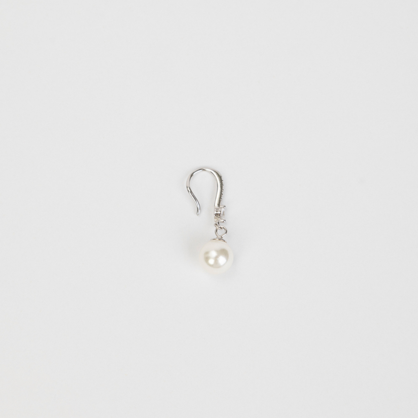 Srebrne kolczyki Pearl Drop
